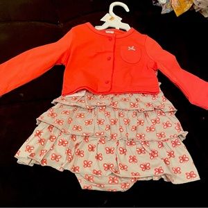12 month Carter two piece set NWT